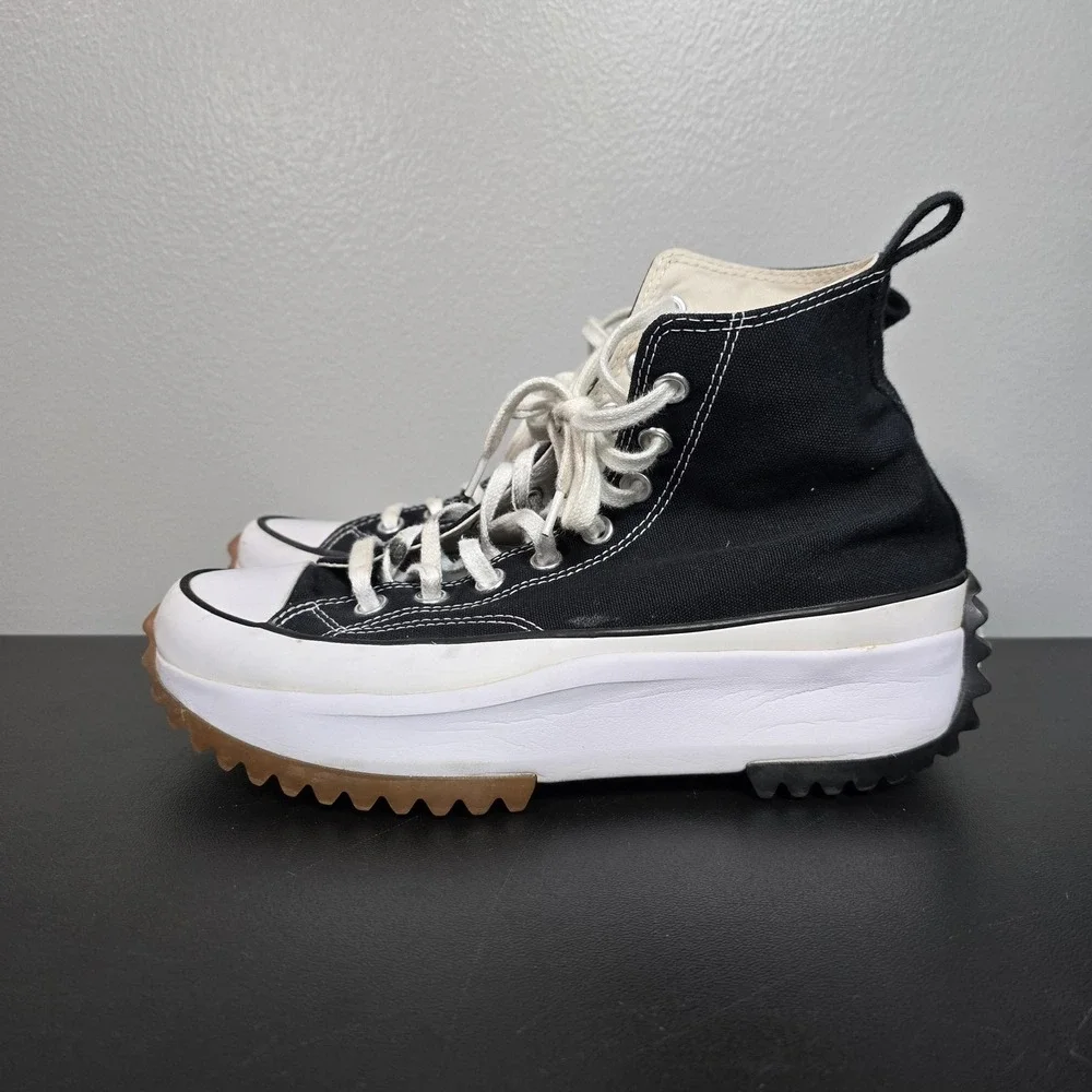 Converse Shoes Womens 9 Black Run Star Hike Platform Chuck Taylor Sneakers